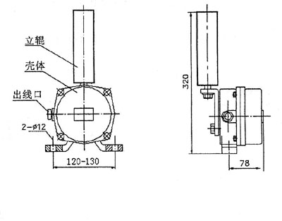 XLPP-J-I、XLPP-J-II兩級(jí)跑偏開關(guān)KBW-220P防爆兩級(jí)跑偏開關(guān)