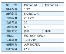 HS-Z112防水雙向拉繩開關(guān)價格合理